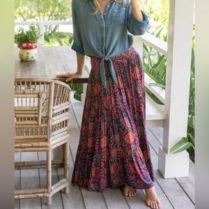 NATURAL LIFE Colorful Maxi Skirt